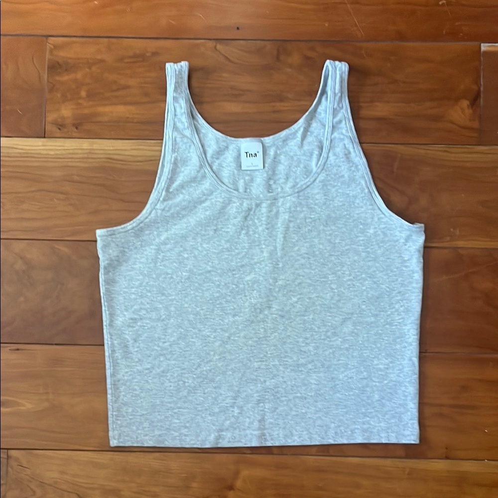 TNA Light Gray Tank Top by Aritzia